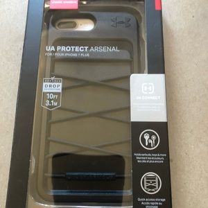 iPhone 8 Plus / 7 plus arsenal case by under armour rare maroon $44
